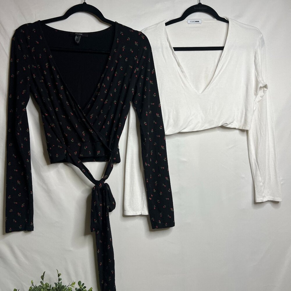Long Sleeve Crop Tops